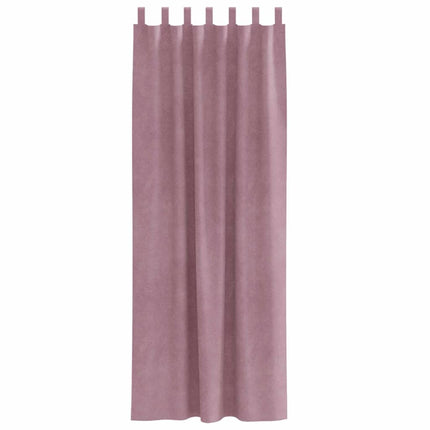 Mørklægningsgardiner 2 stk. Mørk pink 140 x 260 cm Fløjl