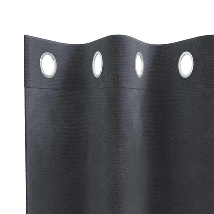Mørklægningsgardiner 2 pcs Lysegrå 140 x 225 cm Fløjl