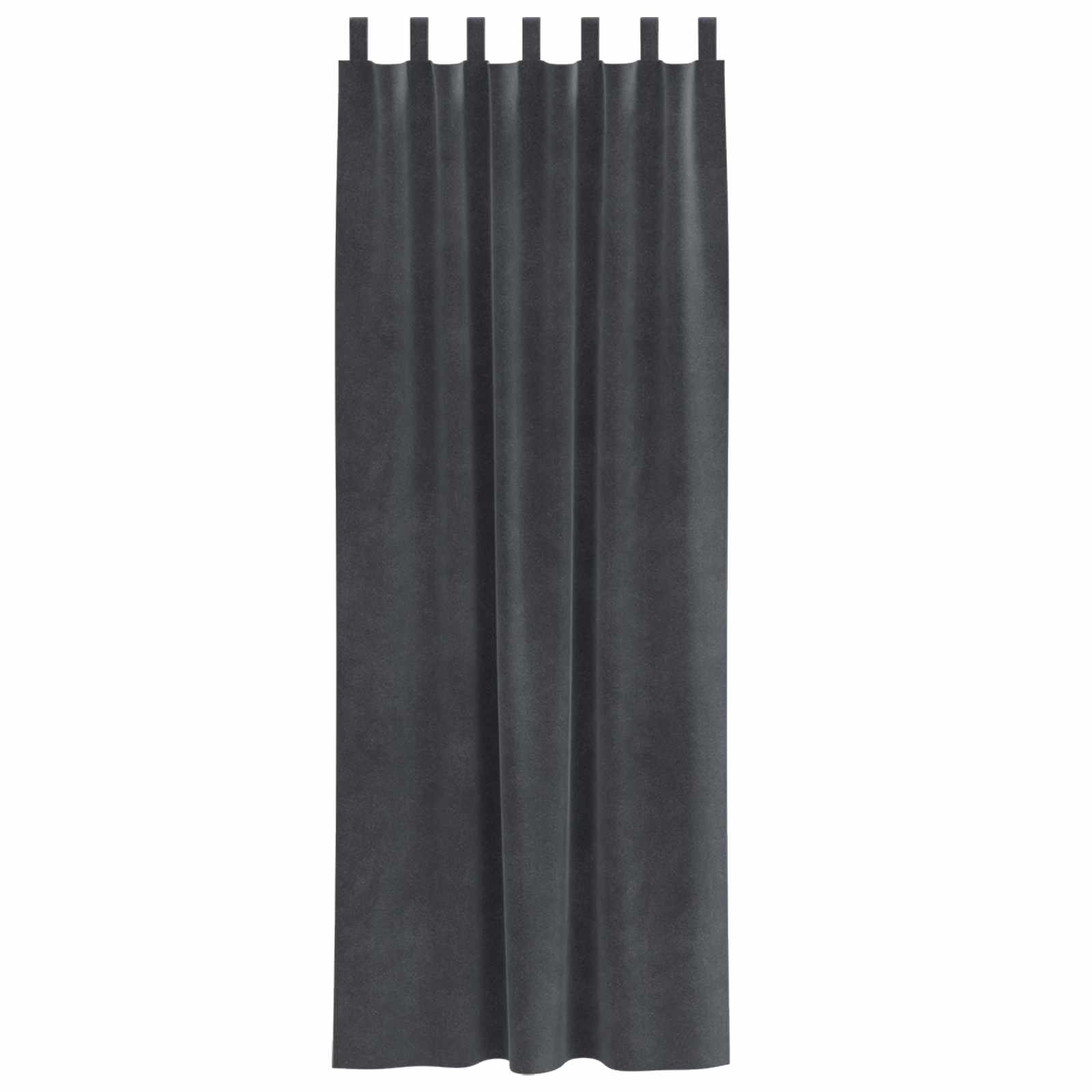 Mørklægningsgardiner 2 pcs Lysegrå 140 x 245 cm Fløjl