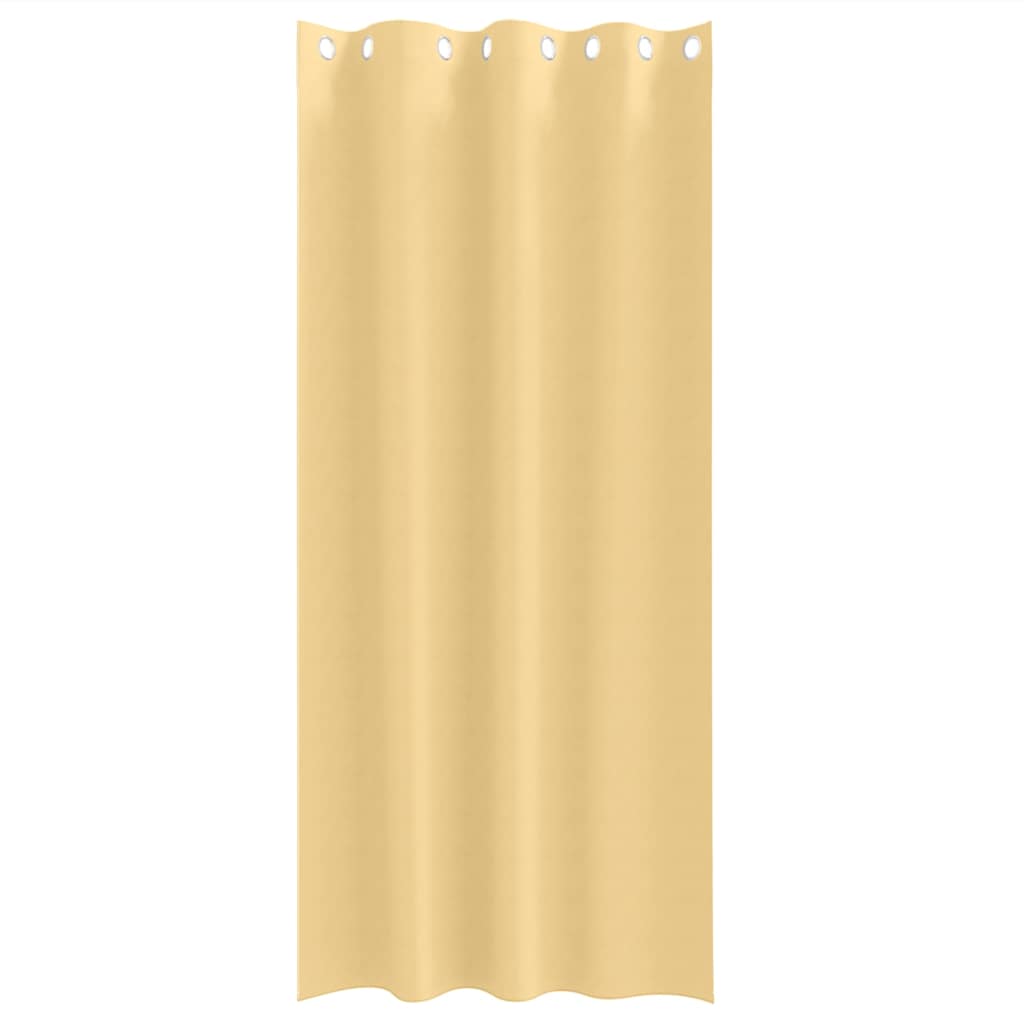 Mørklægningsgardiner med ringe 2 pcs Beige 225 x 140 cm