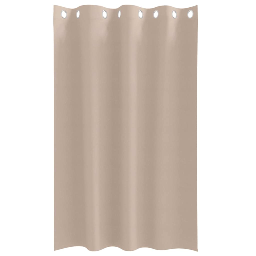 Mørklægningsgardiner med ringe 2 pcs Gråbrun 175 x 140 cm