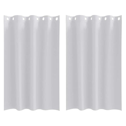 Mørklægningsgardiner med ringe 2 pcs Bleg Grå 175 x 140 cm