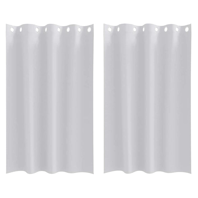 Mørklægningsgardiner med ringe 2 pcs Bleg Grå 175 x 140 cm