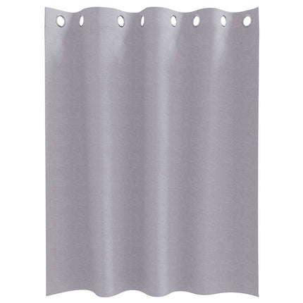 Mørklægningsgardiner med ringe 2 stk. Metal Grå 140 x 140 cm