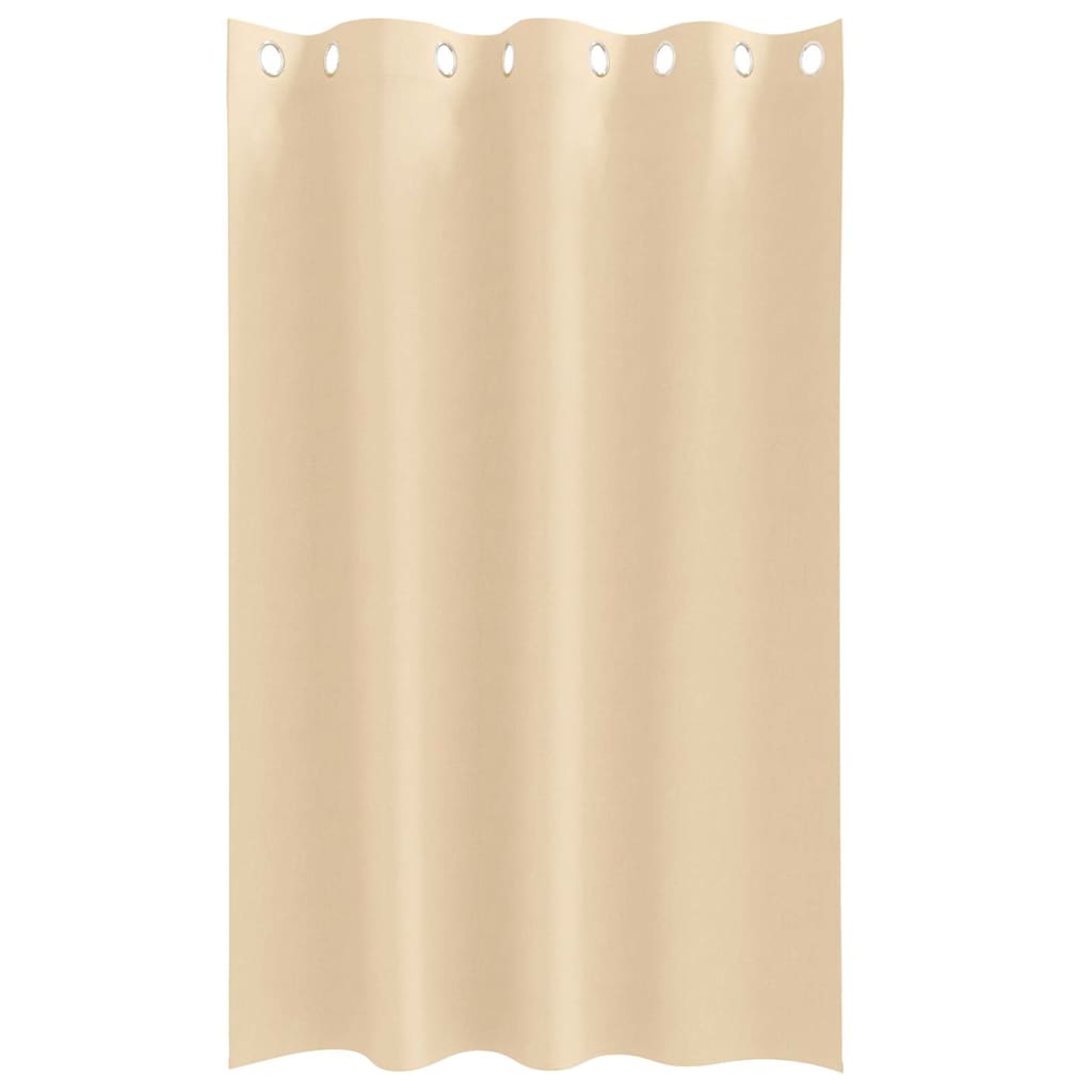 Mørklægningsgardiner med ringe 2 pcs Creme 175 x 140 cm