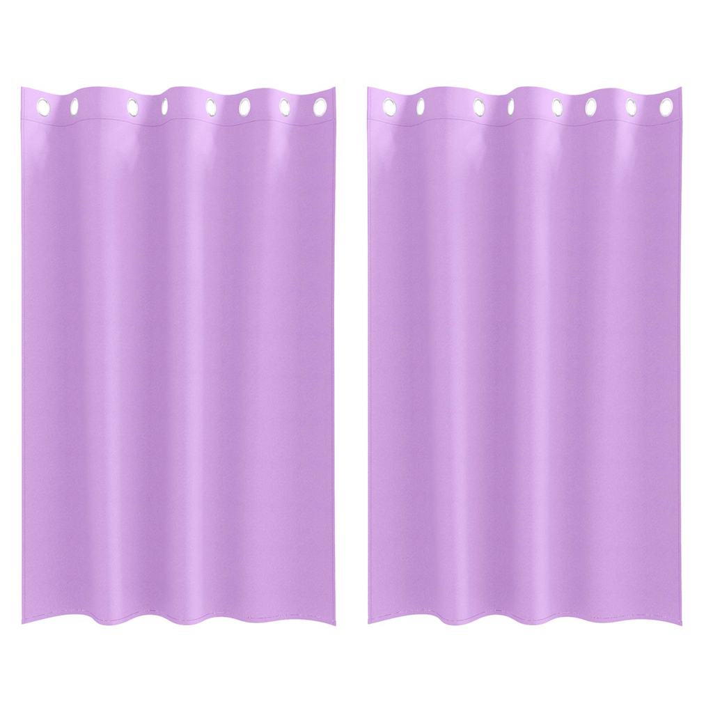 Mørklægningsgardiner med ringe 2 pcs Lilla 175 x 140 cm