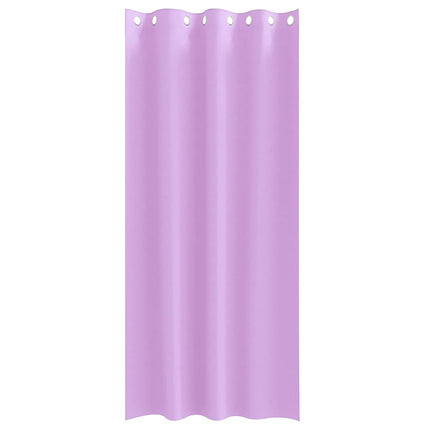 Mørklægningsgardiner med ringe 2 stk. Lilla 225 x 140 cm