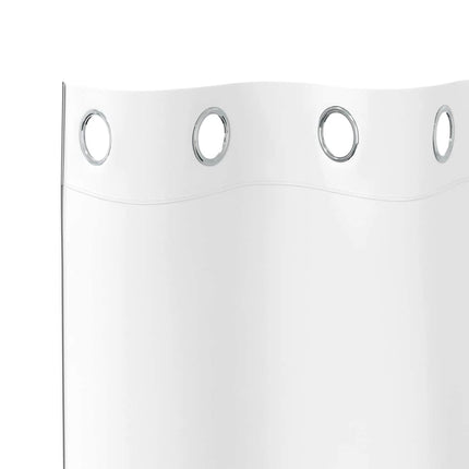 Mørklægningsgardiner med ringe 2 stk. Ren Hvid 175 x 140 cm