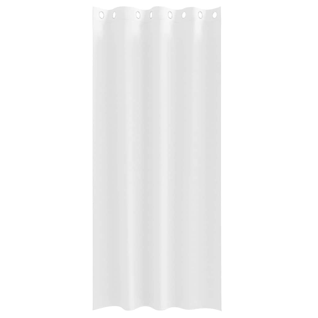 Mørklægningsgardiner med ringe 2 pcs Ren Hvid 225 x 140 cm
