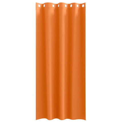 Mørklægningsgardiner med ringe 2 pcs Lys Orange 225 x 140 cm