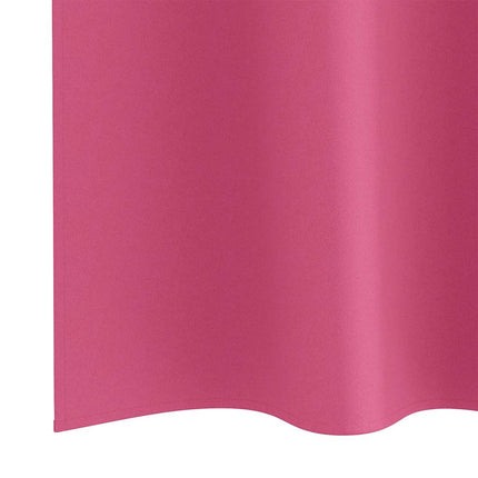 Mørklægningsgardiner med ringe 2 stk. Lys Pink 225 x 140 cm