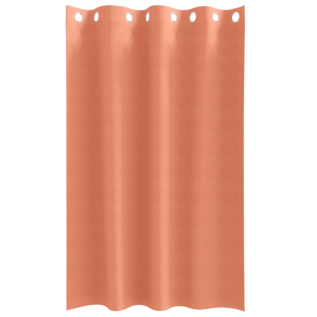 Mørklægningsgardiner med ringe 2 pcs Terrakotta 175 x 140 cm