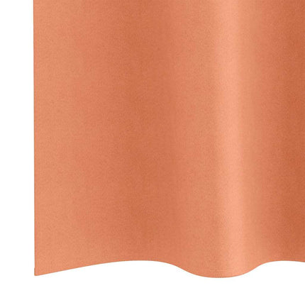 Mørklægningsgardiner med ringe 2 stk. Terrakotta 245 x 140 cm