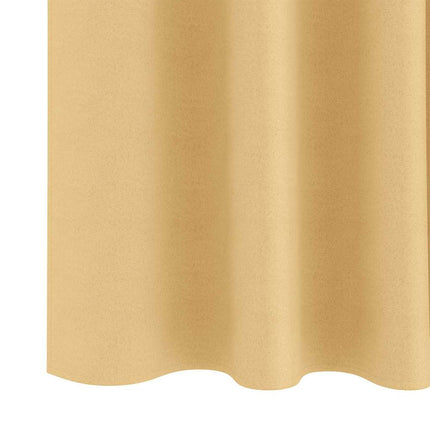 Mørklægningsgardiner med ringe 2 pcs Beige 260 x 140 cm