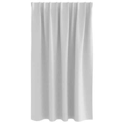 Mørklægningsgardiner med ringe 2 pcs Bleg Grå 140 x 140 cm