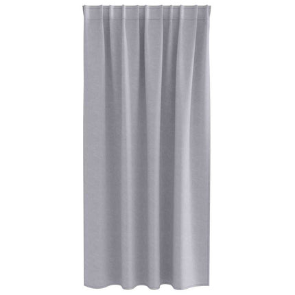 Mørklægningsgardiner med ringe 2 pcs Metal Grå 175 x 140 cm