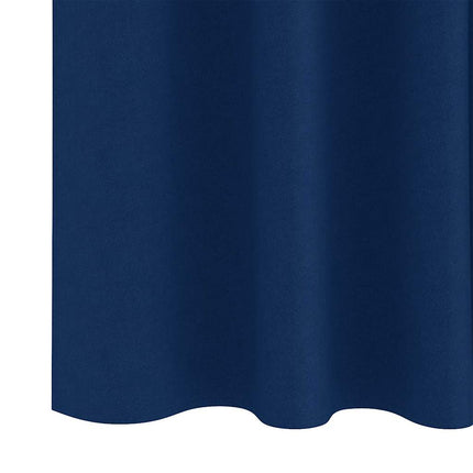 Mørklægningsgardiner med ringe 2 pcs Mørk blå 245 x 140 cm