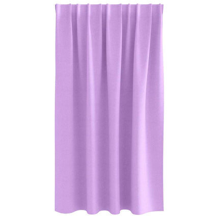 Mørklægningsgardiner med ringe 2 stk. Lilla 140 x 140 cm