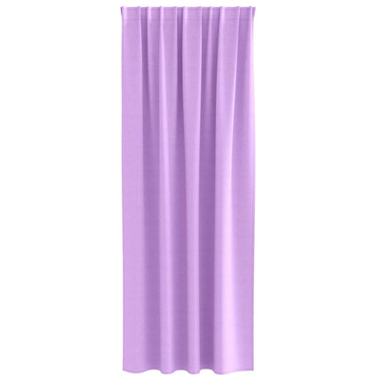 Mørklægningsgardiner med ringe 2 stk. Lilla 225 x 140 cm