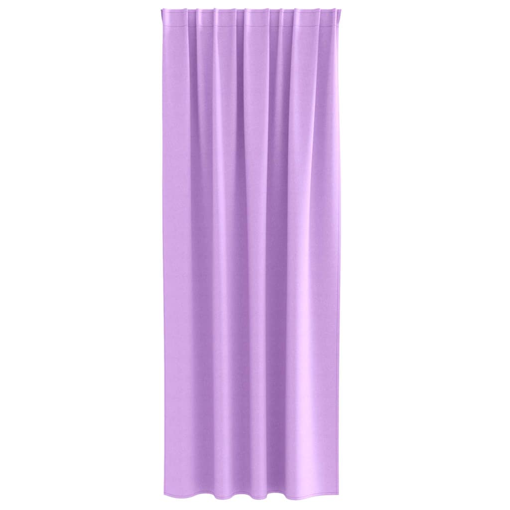 Mørklægningsgardiner med ringe 2 pcs Lilla 260 x 140 cm