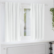 Mørklægningsgardiner med ringe 2 pcs Lys hvid 175 x 140 cm