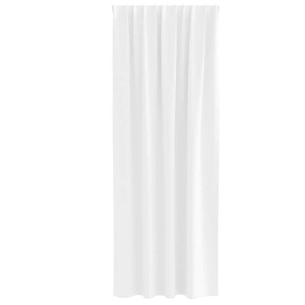 Mørklægningsgardiner med ringe 2 stk. Ren Hvid 245 x 140 cm
