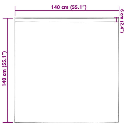 Mørklægningsgardiner med ringe 2 stk. Grøn 140 x 140 cm