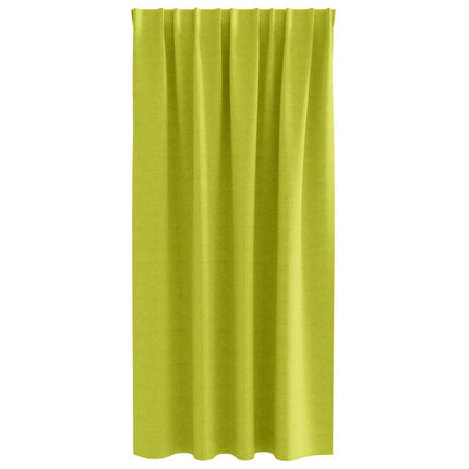 Mørklægningsgardiner med ringe 2 stk. Grøn 175 x 140 cm