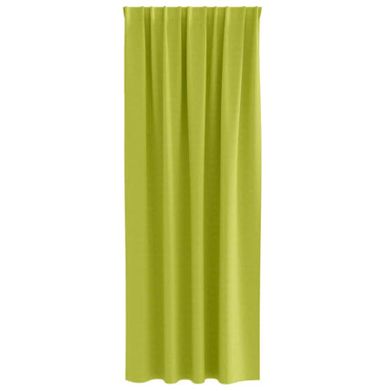 Mørklægningsgardiner med ringe 2 stk. Grøn 245 x 140 cm