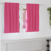 Mørklægningsgardiner med ringe 2 pcs Lys Pink 140 x 140 cm