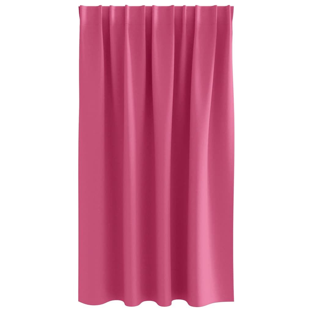 Mørklægningsgardiner med ringe 2 pcs Lys Pink 140 x 140 cm