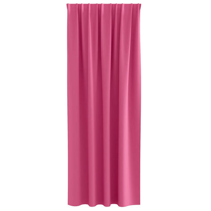 Mørklægningsgardiner med ringe 2 stk. Lys Pink 245 x 140 cm