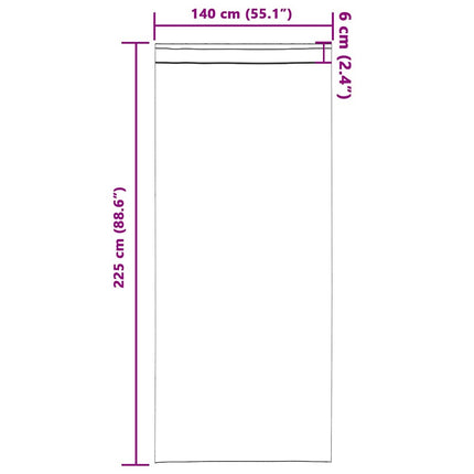 Mørklægningsgardiner med ringe 2 stk. Lyserød 225 x 140 cm