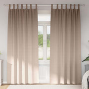 Mørklægningsgardiner med ringe 2 pcs Gråbrun 225 x 140 cm