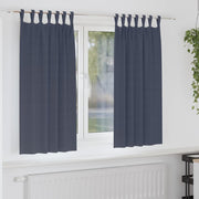 Mørklægningsgardiner med ringe 2 pcs Antracit 175 x 140 cm