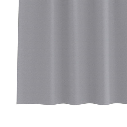 Mørklægningsgardiner med ringe 2 pcs Lysegrå 245 x 140 cm