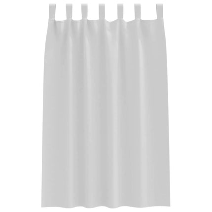 Mørklægningsgardiner med ringe 2 pcs Bleg Grå 175 x 140 cm