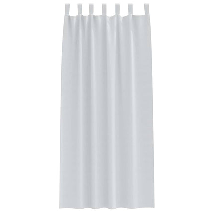 Mørklægningsgardiner med ringe 2 pcs Bleg Grå 245 x 140 cm