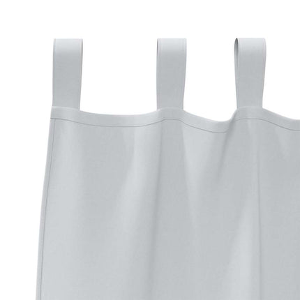 Mørklægningsgardiner med ringe 2 pcs Bleg Grå 260 x 140 cm