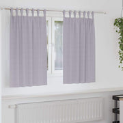 Mørklægningsgardiner med ringe 2 pcs Metal Grå 140 x 140 cm