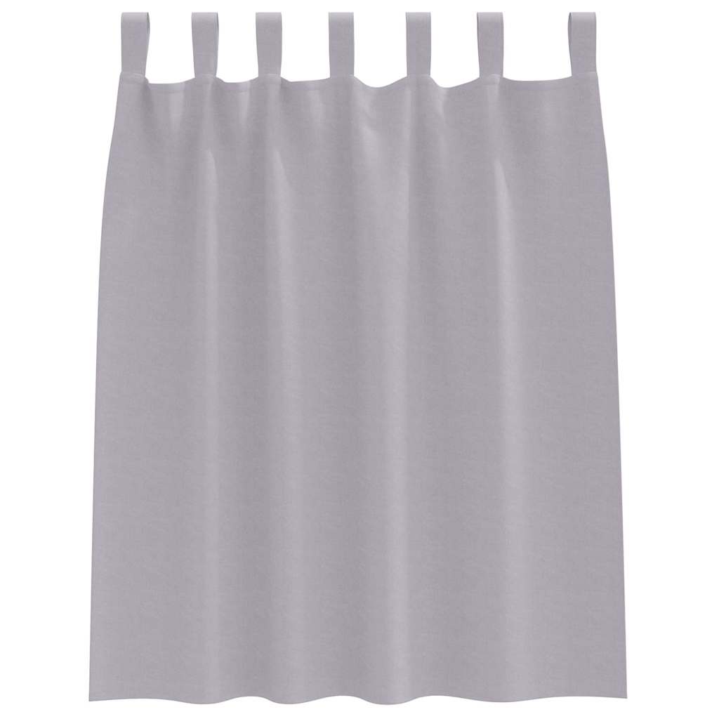 Mørklægningsgardiner med ringe 2 pcs Metal Grå 140 x 140 cm