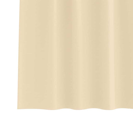 Mørklægningsgardiner med ringe 2 pcs Creme 225 x 140 cm