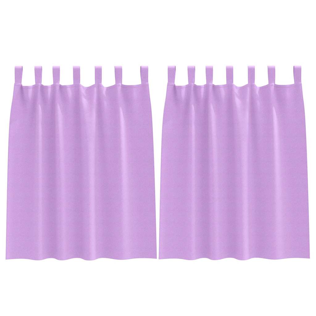 Mørklægningsgardiner med ringe 2 pcs Lilla 140 x 140 cm