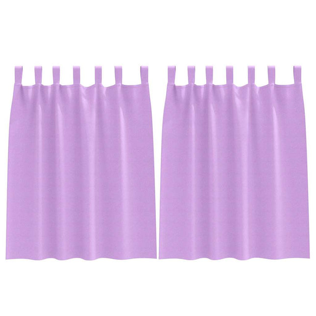 Mørklægningsgardiner med ringe 2 pcs Lilla 140 x 140 cm