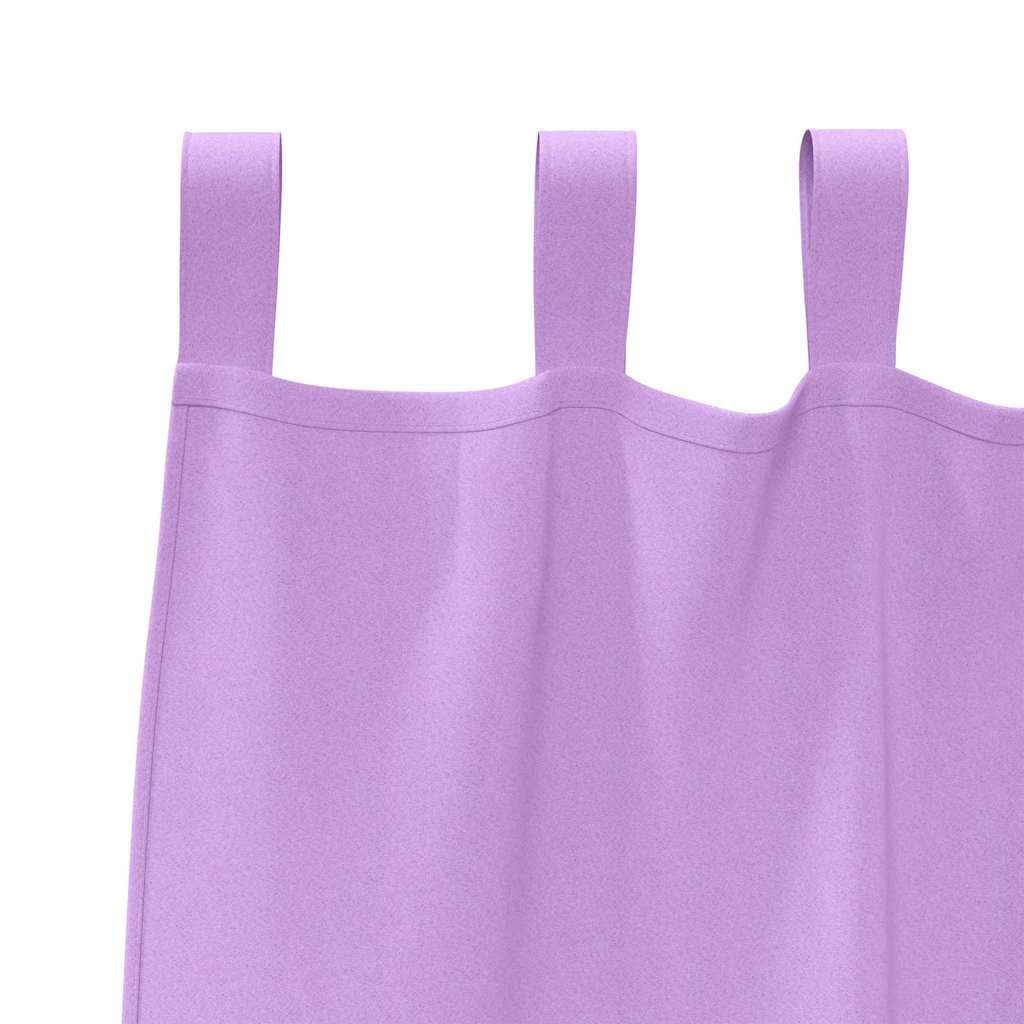 Mørklægningsgardiner med ringe 2 pcs Lilla 175 x 140 cm