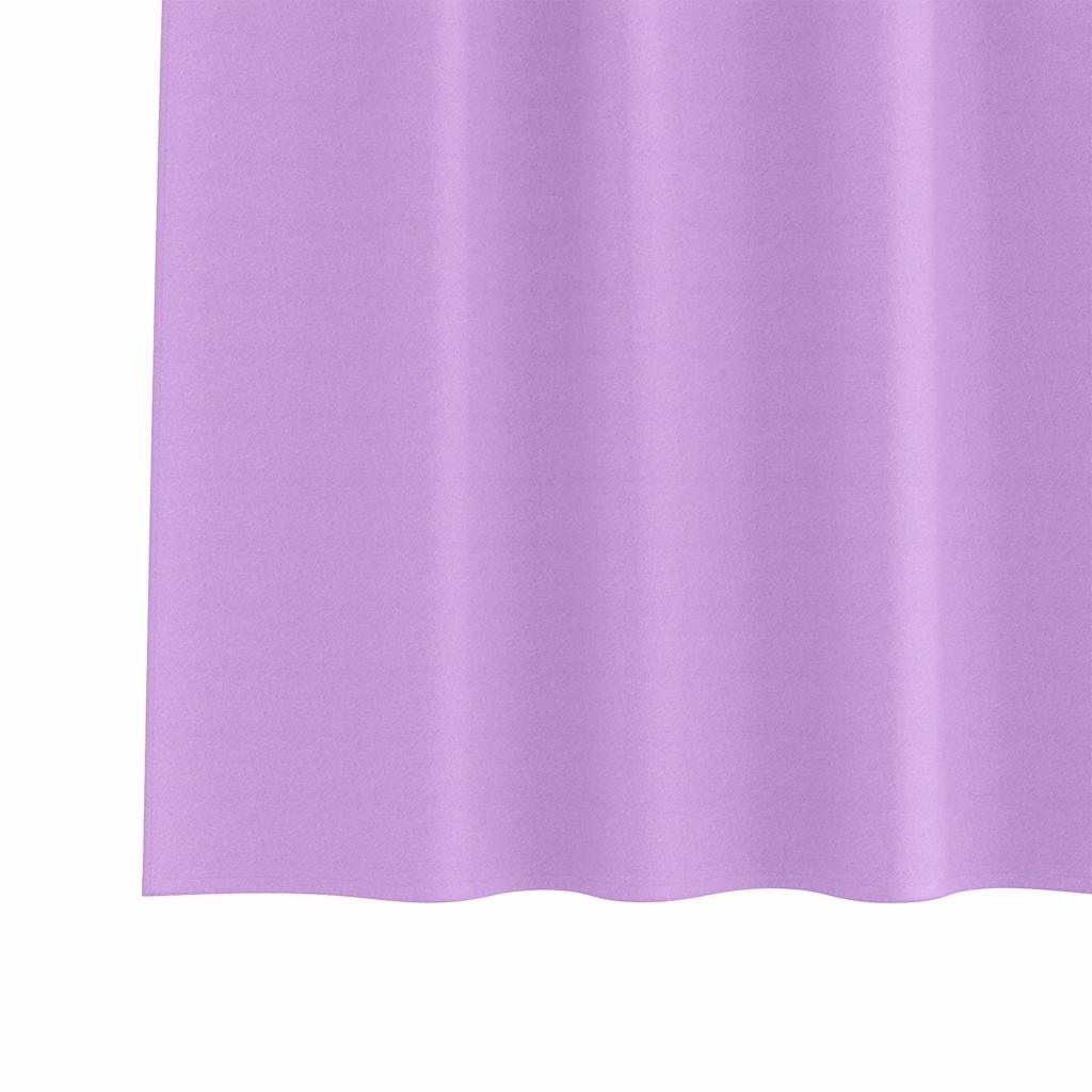 Mørklægningsgardiner med ringe 2 pcs Lilla 175 x 140 cm