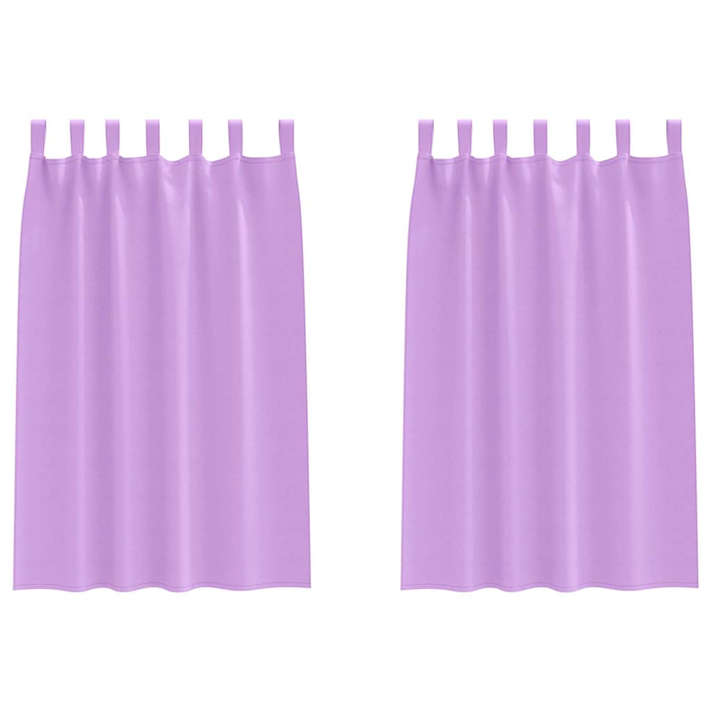 Mørklægningsgardiner med ringe 2 pcs Lilla 175 x 140 cm