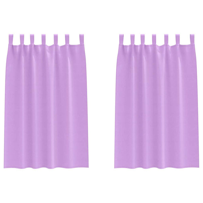 Mørklægningsgardiner med ringe 2 pcs Lilla 175 x 140 cm