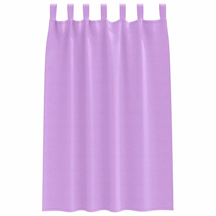 Mørklægningsgardiner med ringe 2 pcs Lilla 175 x 140 cm