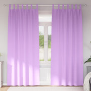 Mørklægningsgardiner med ringe 2 pcs Lilla 225 x 140 cm